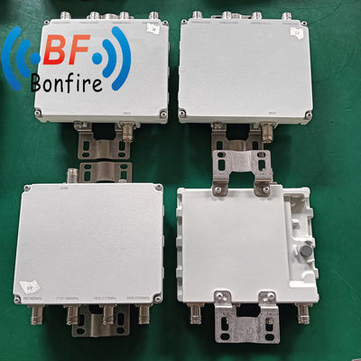 4.3-10f Interface DIN-F Quadplexeur RF Multiplexeur pour 698-960/1710-1880/1920-2170/2600-3800MHz