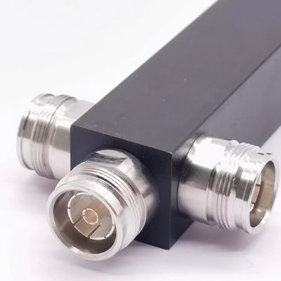 Ultra large bande 3 voies basse Pim réactif Splitter haute puissance 350-3800MHz 4,3-10 F Noir