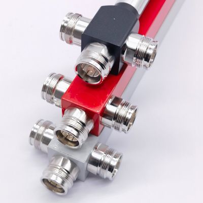 Ultra large bande 3 voies basse Pim réactif Splitter haute puissance 350-3800MHz 4,3-10 F Noir