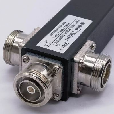 Black Ultra Wideband 2/3/4 Way Low Pim réactif à haute puissance 698-4200MHz DIN F