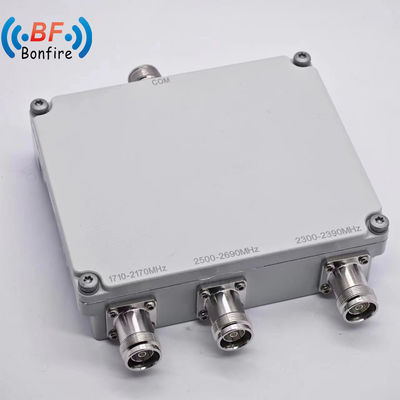 4X4 bas Pim 1710-1880 1920-2170 2300-2400 2500-2700MHz avec N 4.3-10 DIN Connecteur gris