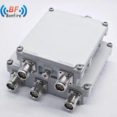 2300-2400 2500-2700MHz Triplexeur RF à basse fréquence Pim -150dbc avec connecteur N/4.3-10 et interface DIN-F