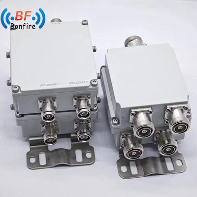 2300-2400 2500-2700MHz Triplexeur RF à basse fréquence Pim -150dbc avec connecteur N/4.3-10 et interface DIN-F