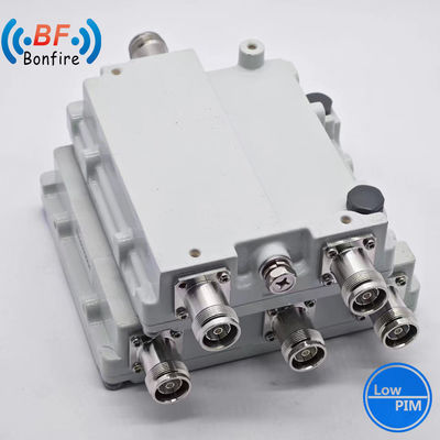 2300-2400 2500-2700MHz Basse Pim -150dbc Triplexeur RF Diplexeur RF Double Diplexeur RF Combinaison à double bande avec connecteur 4.3-10-F