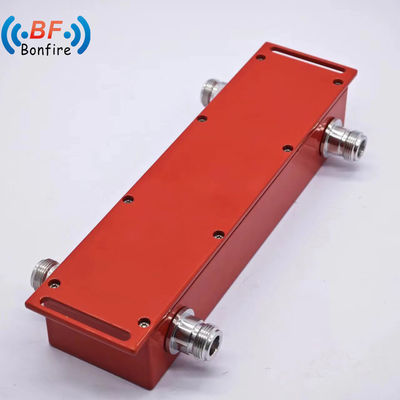 4.3-10-F/DIN-F/N-F Accouplement hybride RF à 90 degrés 698-4000MHz bande VHF 3dB combinateur hybride