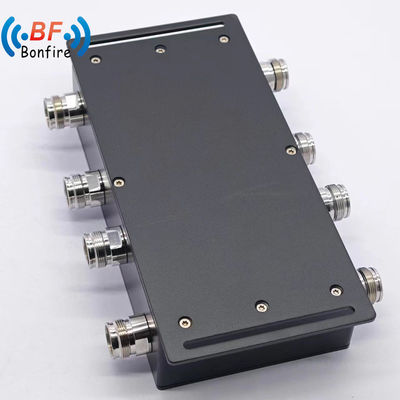 4*4 couplage hybride 3dB combinateur hybride 4 en 4 3dB N 4.3-10 DIN connecteur gris/rouge 617-3800MHz 400W