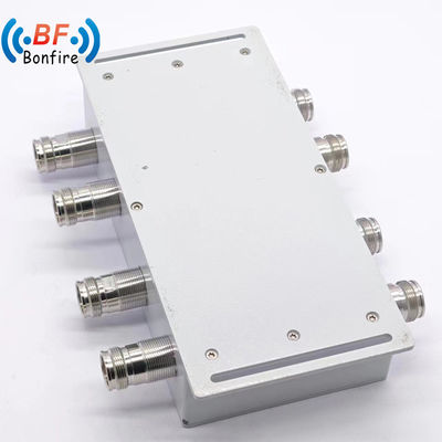 4*4 couplage hybride 3dB combinateur hybride 4 en 4 3dB N 4.3-10 DIN connecteur gris/rouge 617-3800MHz 400W