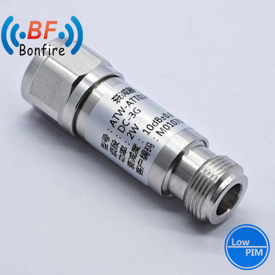 Temps d'exécution de 10 jours 100W DC-6GHz 10dB-40dB RF Attenuateur coaxial pour IP65 intérieur / extérieur