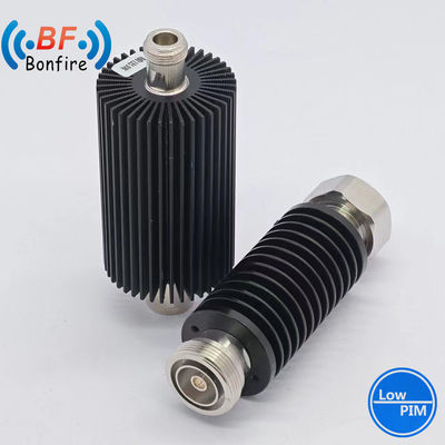 Adaptateur coaxial RF réglable de 100 W rouge DC-3800MHz DIN Femme à homme 3-40dB