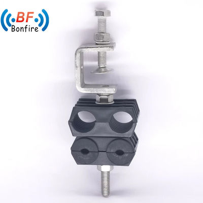 Clampe de câble en acier inoxydable en caoutchouc isolé de 3/8 pouces pour des applications personnalisées