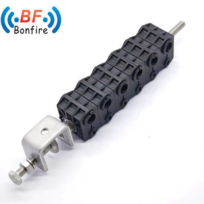10.5-13mm 2* 4-8mm Trois voies de fibres et d'alimentation électrique des pinces de câble pour la gestion des câbles