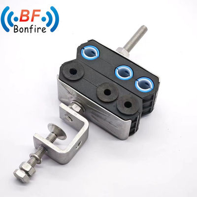 4.5-6mm 2* 7-22mm Three Saddles Hook Type Cable Feeder Clamp pour les projets de construction