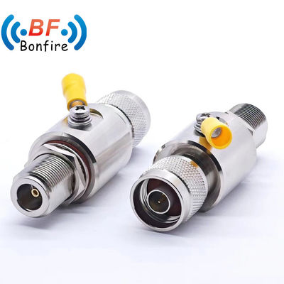 Connecteur RF coaxial double N-M à N-F à cloisonnement pour la protection contre les surtensions à DC-6000MHz