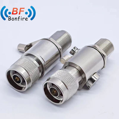 BLQ-XXXXX RF 698-3800MHz Jack féminin Arrêteur coaxial de foudre Interface N-M à N-F