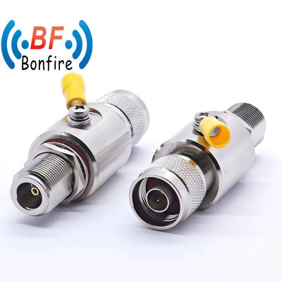 Intérieur/extérieur IP65 698-3800MHz RF Arrêteur Protègeur contre la foudre Arrêteur F Tube de protection contre les surtensions