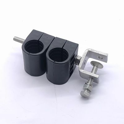 0.410kg Paquet Poids brut 1/2&quot; et 7/8&quot; Single Hole Double Clamps de câble Clips de câble
