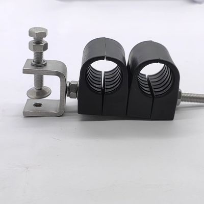 0.410kg Paquet Poids brut 1/2&quot; et 7/8&quot; Single Hole Double Clamps de câble Clips de câble