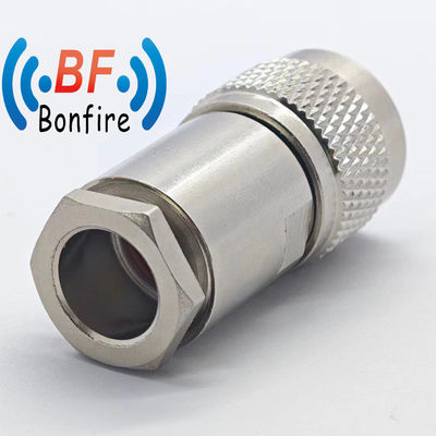 DC-11GHz N Clampe droite mâle LMR 400 Connecteur RF de type captif Taux d'étanchéité IP 67