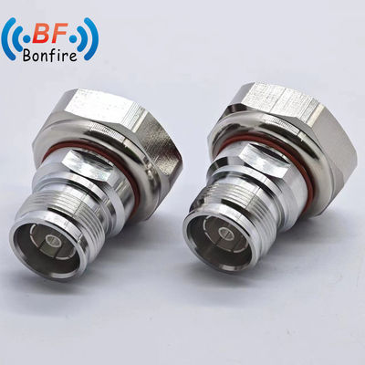 Connecteur RF 4.3-10 mâle à 7/16 DIN femelle type droit LJQ-XXXXX