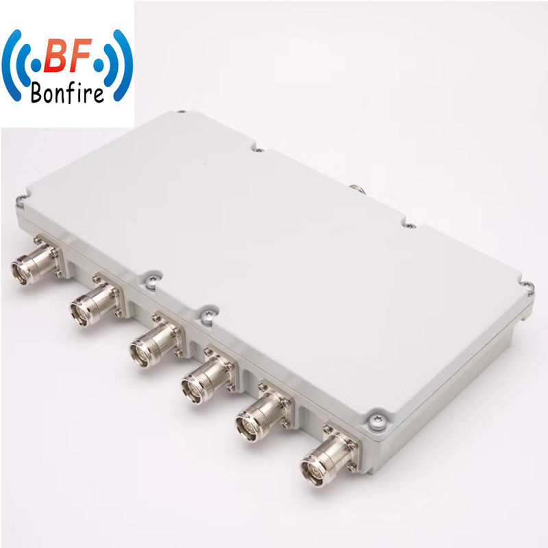 Combinateur à six bandes à basse tension 698-2700MHz 4.3-10-F DIN-F avec conception personnalisée