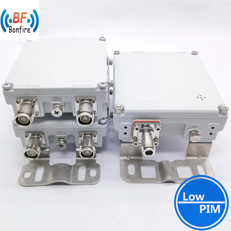 Double-duplexer 1710-1880/1920-2690MHz 7/16DIN féminin IP65 -155dbc pour les projets Ibs/Das