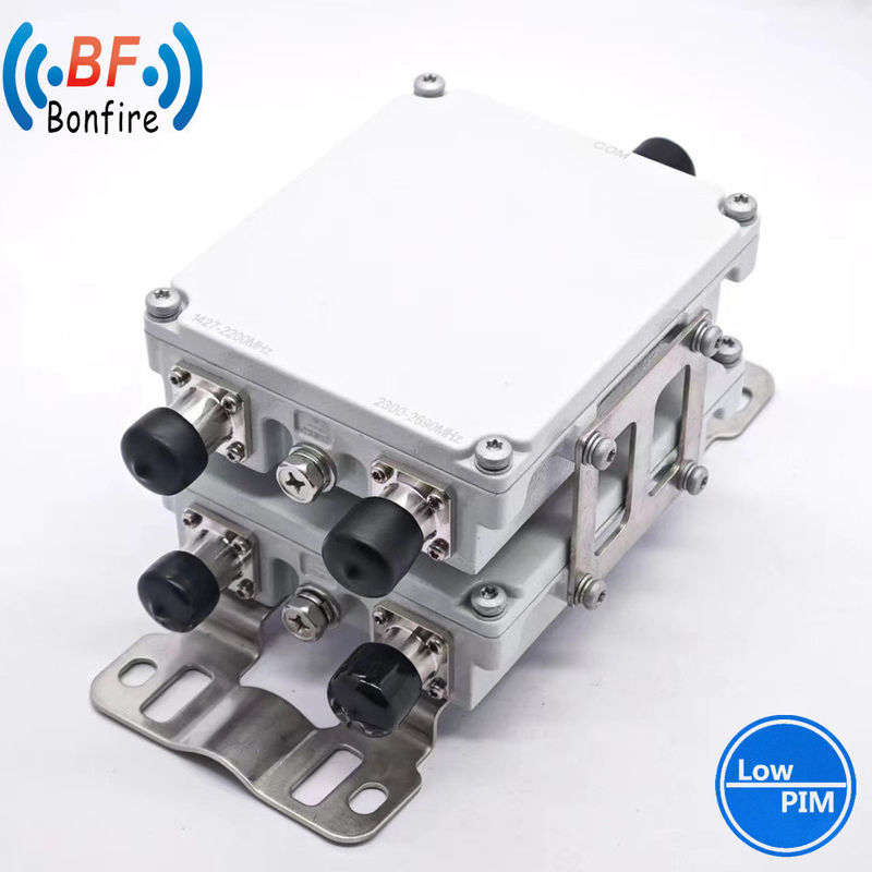 Combinateur à bande triple à basse PIM personnalisé N Femme 1710-2170MHz 2300-2690MHz Triplexeur RF