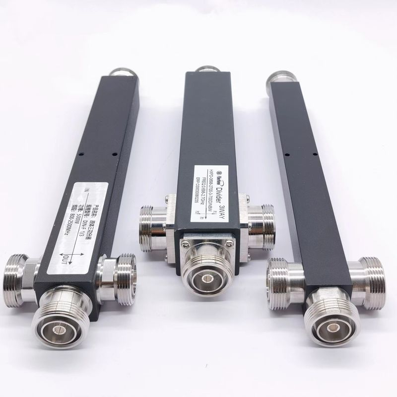 698-4200MHz DIN-F 3 Way Low Pim dans les bâtiments Splitter de puissance réactive avec interface DIN-F