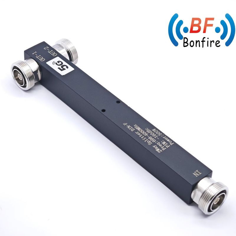 350-3800MHz DIN-F -160dbc IP65 Diviseur de puissance réactif à 2 voies avec 0,510 kg de poids brut