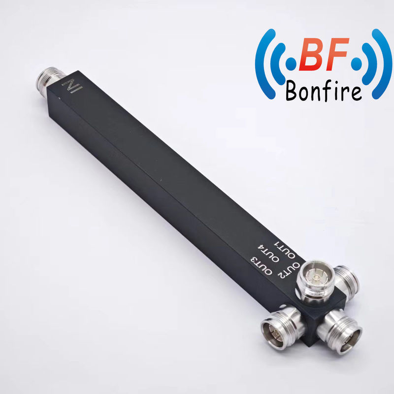 Production OEM/ODM 698-3800MHz 4.3-10 Femme Réactif 4 voies RF Splitter à faible puissance Pim
