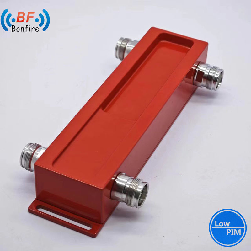 698-4000MHz 3dB couplage hybride -155dbc 2X2 RF couplage hybride combinateur pour Ibs Bts rouge