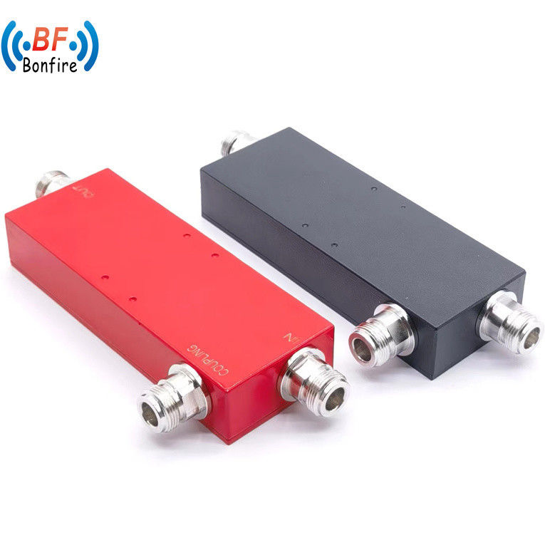 Paquet Poids brut 0,200kg personnalisé 698-2700MHz N-F Coupler rouge 3dB 5dB 10dB 12dB