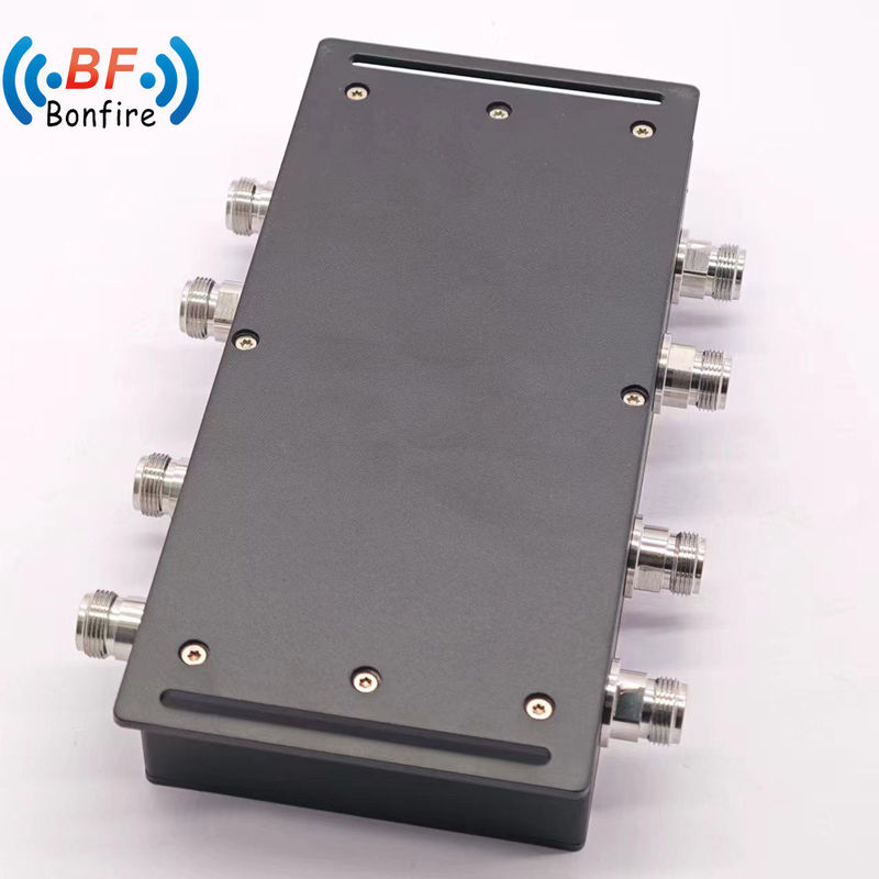 4*4 couplage hybride 3dB combinateur hybride 4 en 4 3dB N 4.3-10 DIN connecteur gris/rouge 617-3800MHz 400W