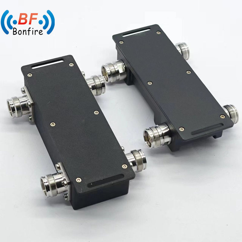 200W 617-3800MHz 698-3800MHz N/4.3-10/DIN Femme 2 en 2 sur 3dB Combinateur d'accouplement hybride pour Ibs