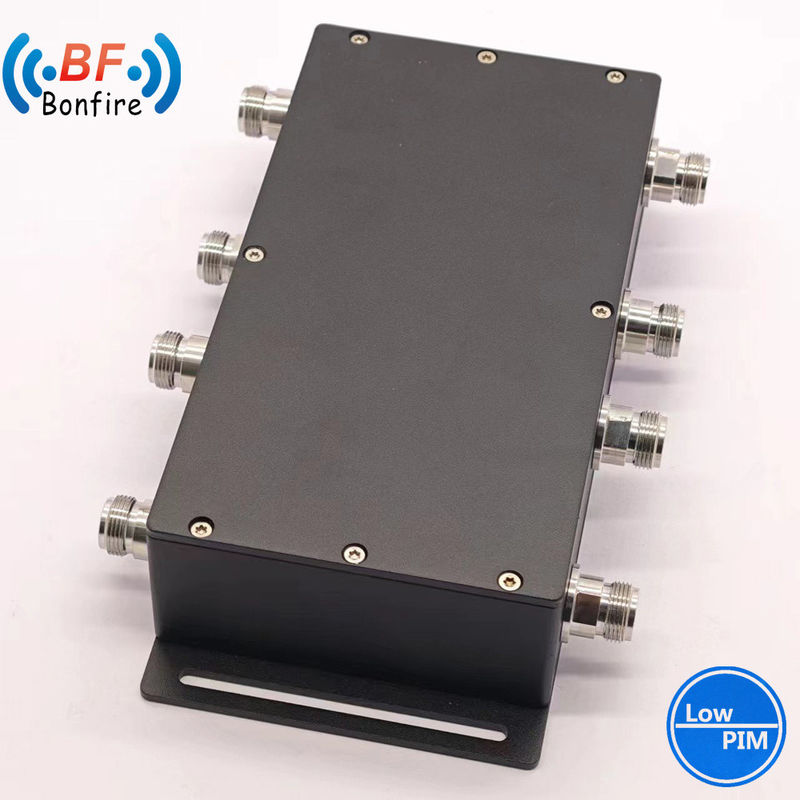 100W 617-3800MHz DIN-Femme 4 en 4 sur 7dB combinateur d'accouplement hybride pour le projet Ibs
