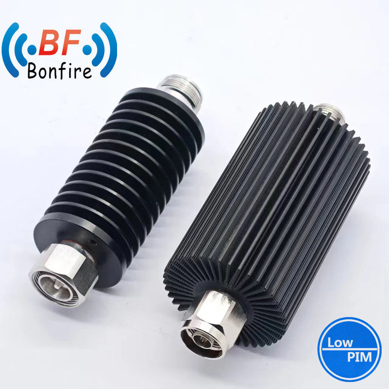 Attenuateur coaxial RF de haute puissance de 200 W N Connecteur mâle à femelle DC-3800MHz 50 Ohm Rouge