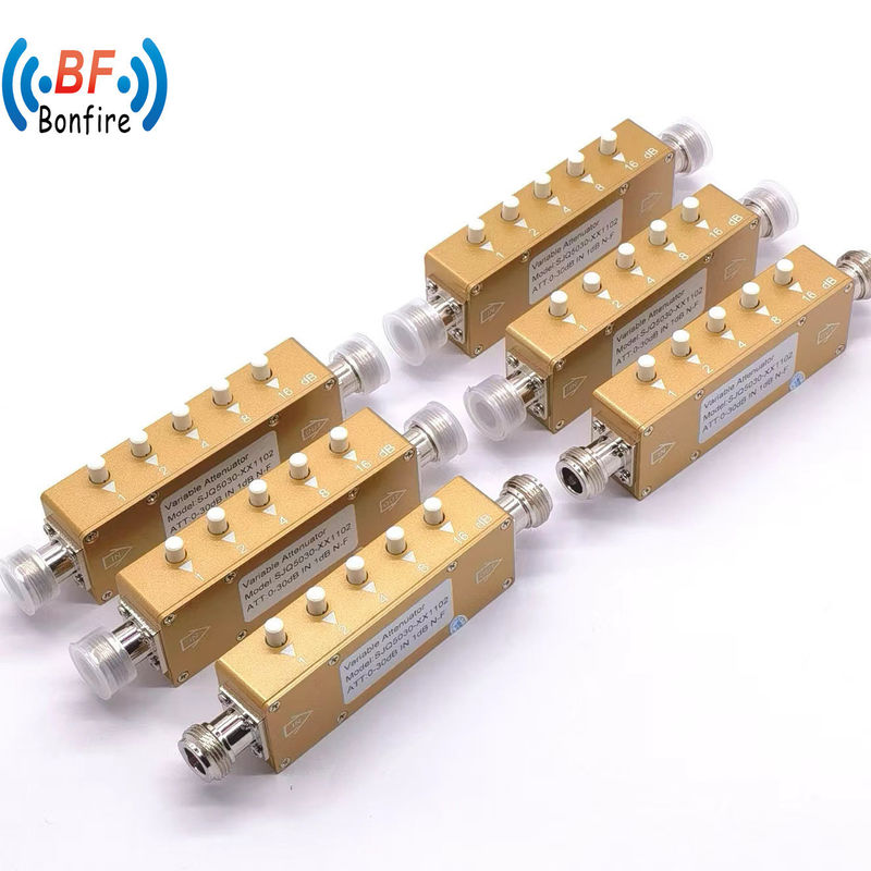 Attenuateur réglable pour l'interface N-F DC-3000MHz 5W Attenuateur pas à pas