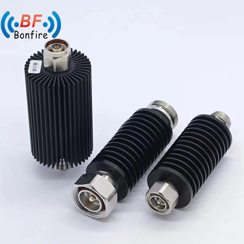 Puissance de l'atténuateur de type N de 200 W DC-3800MHz 50 Ohms 3/6/10/15/20/30/40dB Noir réglable