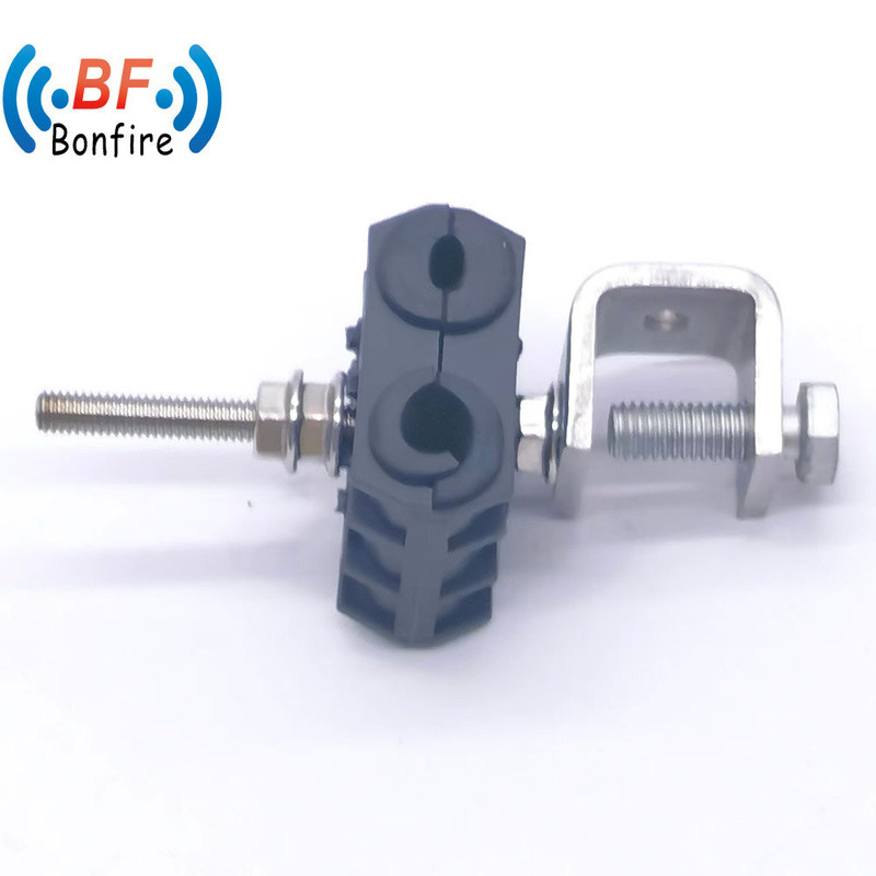 Clampe de câble en acier inoxydable en caoutchouc isolé de 3/8 pouces pour des applications personnalisées