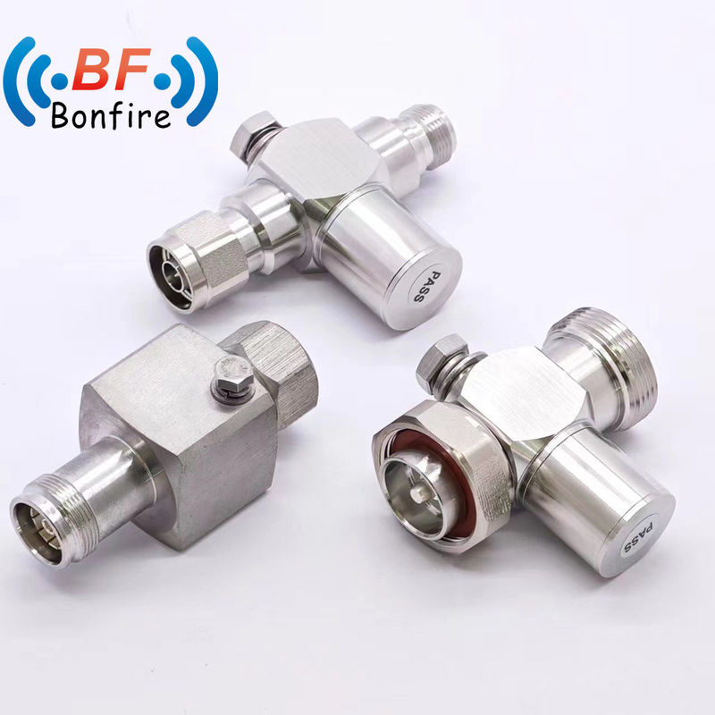 698-3800mhn Arrestateur de foudre mâle Femme N Plug à N Partie féminine Coaxial Protecteur contre les surtensions de foudre 6g Arrestateur de décharge de tube à gaz