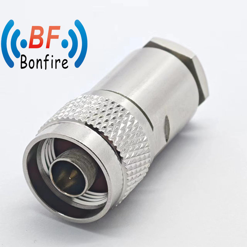 DC-11GHz N Clampe droite mâle LMR 400 Connecteur RF de type captif Taux d'étanchéité IP 67