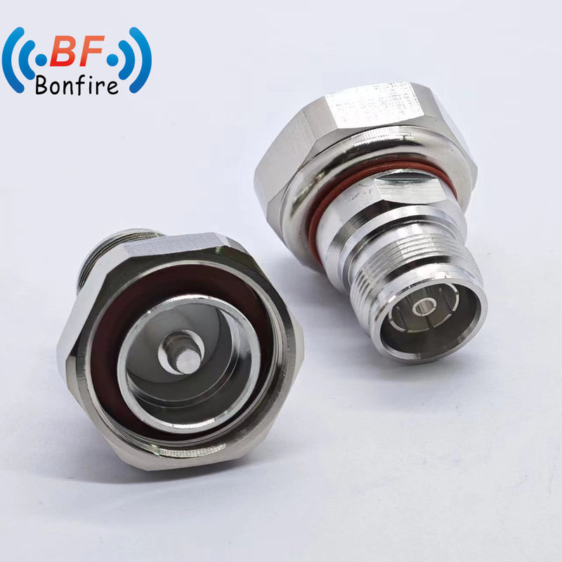 Connecteur RF 4.3-10 mâle à 7/16 DIN femelle type droit LJQ-XXXXX