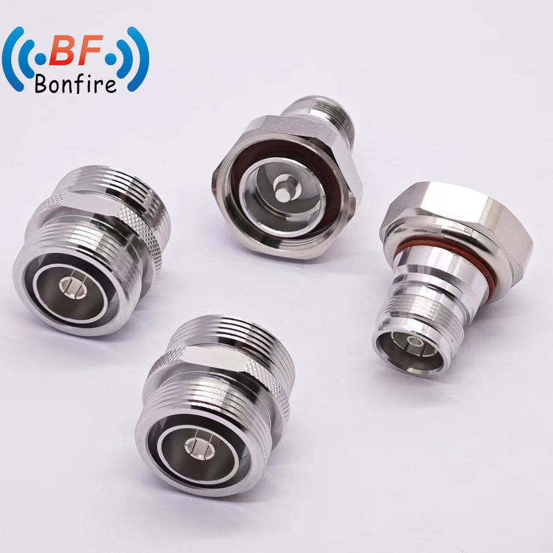 Connecteur RF avec 7/16 Dinf à 4310f type droit -155dbc DC-4GHz Adaptateur RF Vswr bas Taux d'étanchéité IP 67